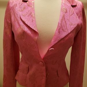 Stunning Cynthia Rowley Pink Blazer Jacket Size 2